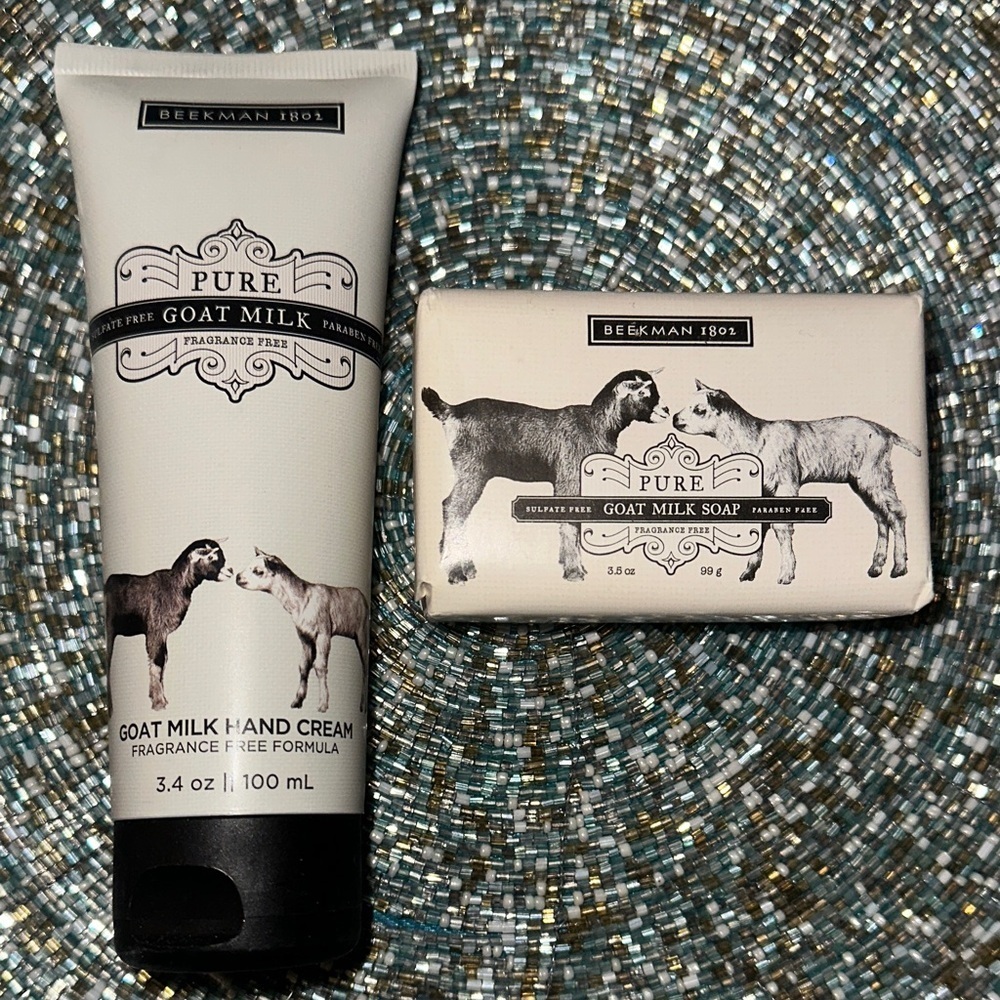 Beekman 1802 Pure Goat Milk Hand Cream and Soap Set - Brand New